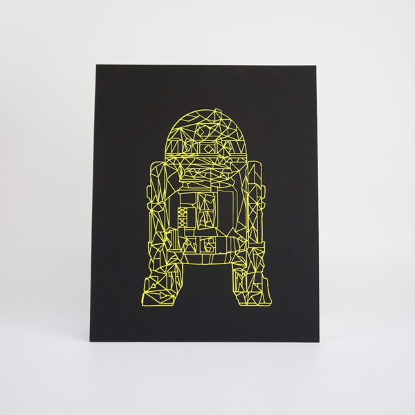 R2D2 - Design Bild Plott neon gelb (kleiner)