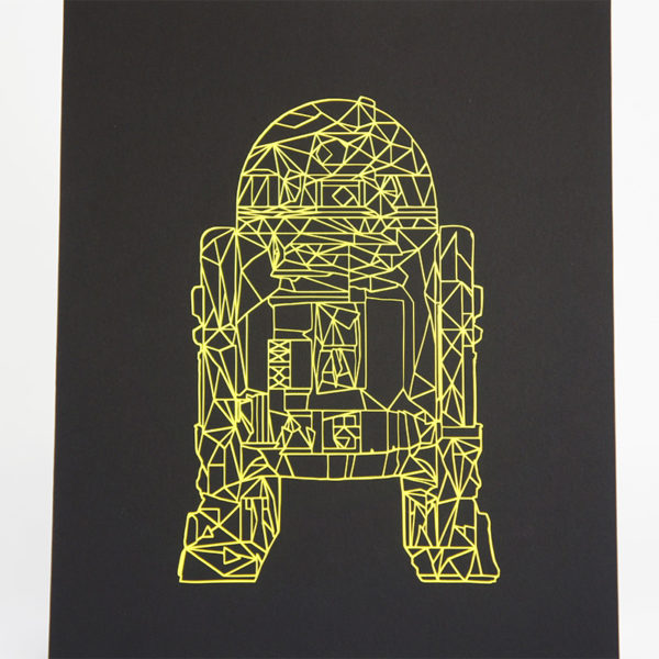 R2D2 - Design Bild Plott neon gelb (kleiner) – Bild 2