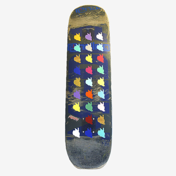 Skateboard Upcycling Wanddekoration - Wilde Hasen POP ART